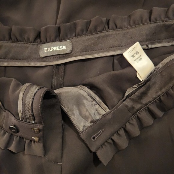 Express Black Wide Leg Pants - Picture 4 of 4